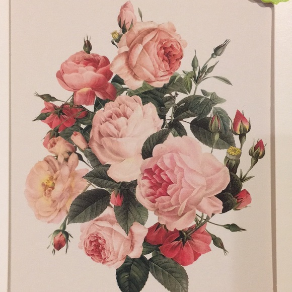Rose Bouquet Garden Valentines Note Card Set of Ten BoxedSet NWT Green Inspired - Picture 2 of 16